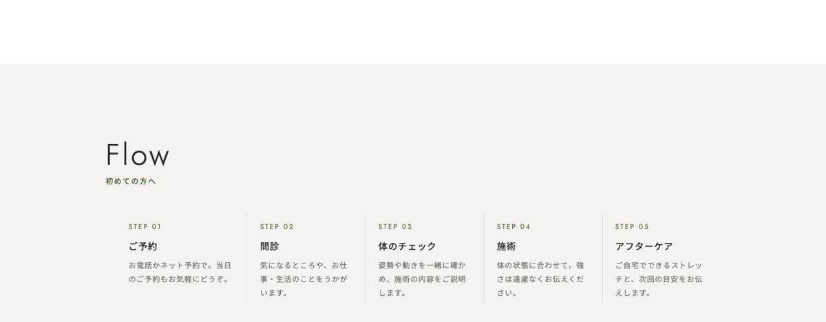 整体院・整骨院の見本サイトの初めての方へ